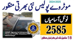 Latest Motorway Police Jobs Online apply 2025 last date New NHMP Jobs  application form